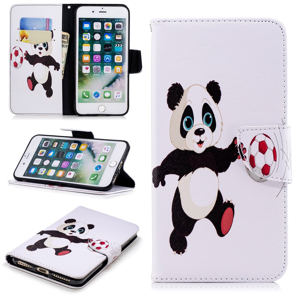 Bao da họa tiết đáng yêu có nắp đậy cho Iphone 7 / 8G / 7 / 8 plus | BigBuy360 - bigbuy360.vn