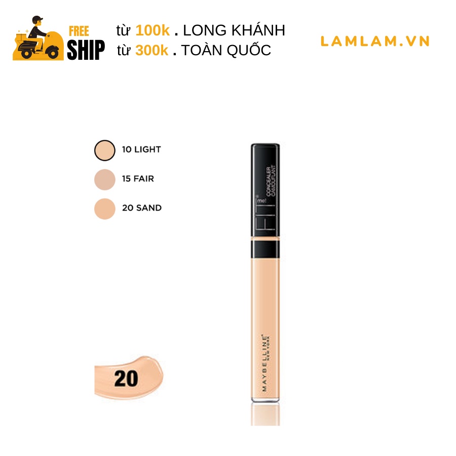 Kem Che Khuyết Điểm Mịn Lì Tiệp Mọi Tông Da Fit Me Concealer Maybelline New York 6.8ml