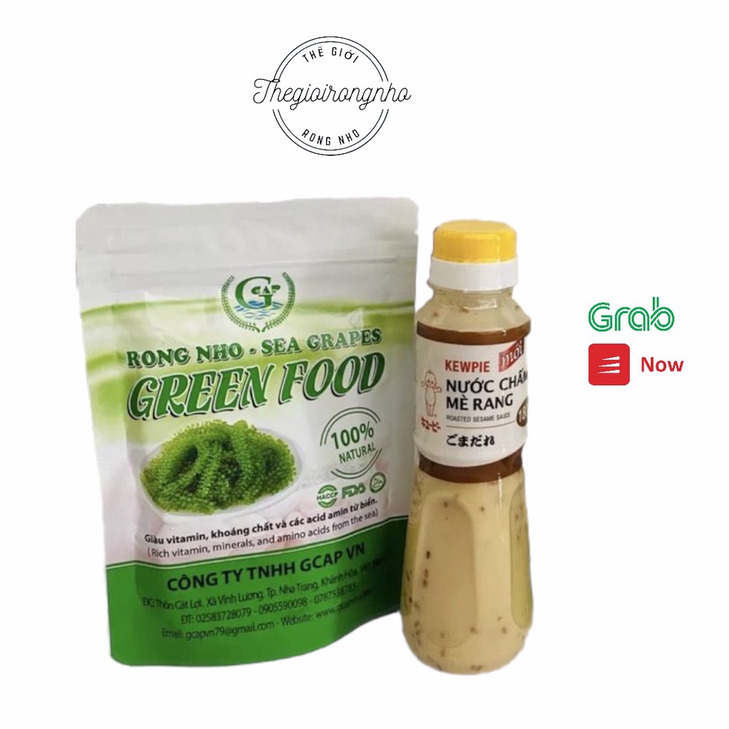 [Mã GROXUAN1 giảm 8% đơn 150K] Rong nho Green food gói 100 gram cam kết chính hãng nở ra rong tươi giòn ngon