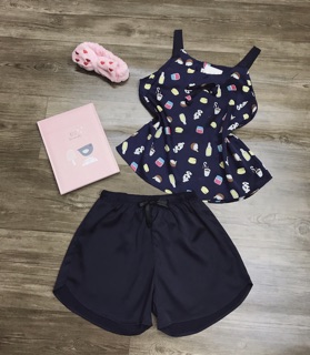 Bộ ngủ lụa 2 dây