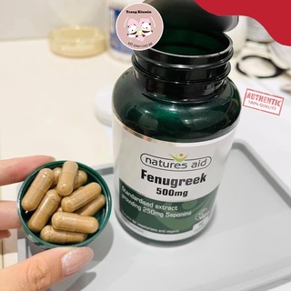 Viên uống lợi sữa cỏ cà ri fenugreek natures aid 500mg hộp 90 viên