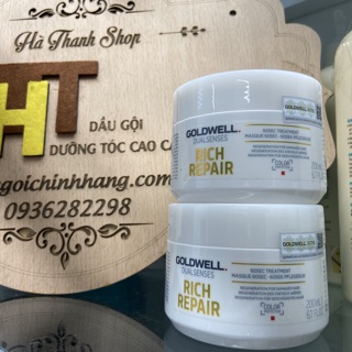 Hấp siêu chữa trị 60s goldwell 200ml &500ml