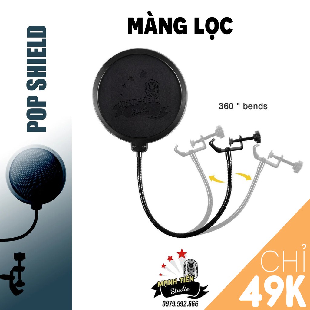 [Mã ELHACE giảm 4% đơn 300K] [Rẻ Vô Địch] Màng Lọc Âm Thanh Cho Micro Thu Âm