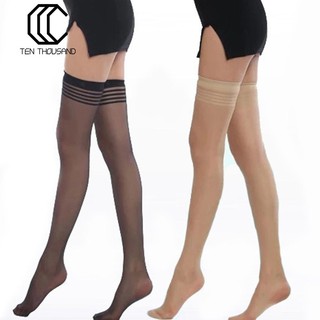 Vớ dài ngang đùi kẻ sọc gợi cảm