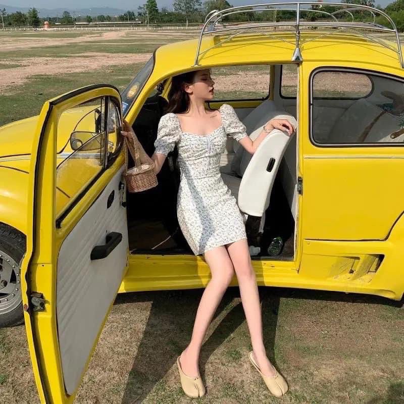 Váy hoa nhí body sang chảnh quyến rũ hàng có sẵn