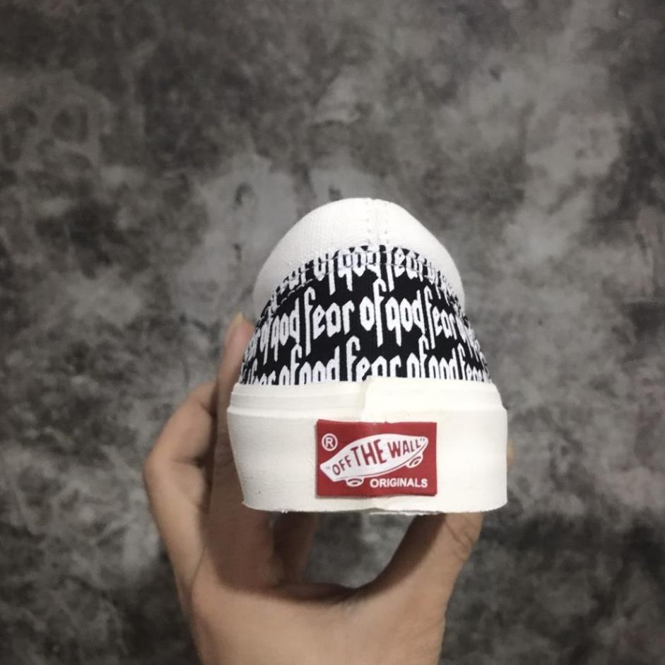 Giày Vans chữ FOG FEAR OF GOD buộc dây thể thao sneaker nam nữ Hot trend