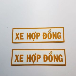 Chữ decal 3m XE HỢP ĐỒNG