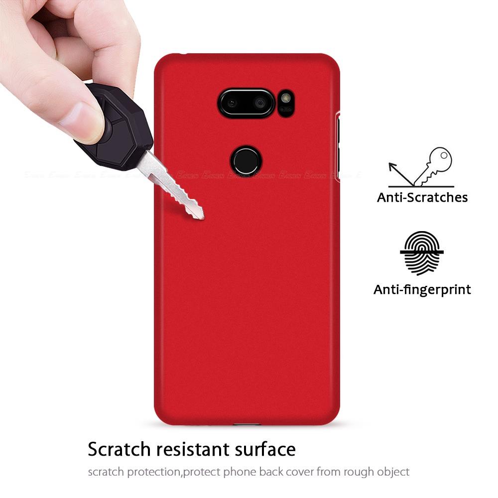 Ốp Điện Thoại Nhựa PC Cứng Siêu Mỏng Mặt Nhám Cho LG V50 V40 V30 V30S G7 Q6 Plus G8 ThinQ 5G Q6a