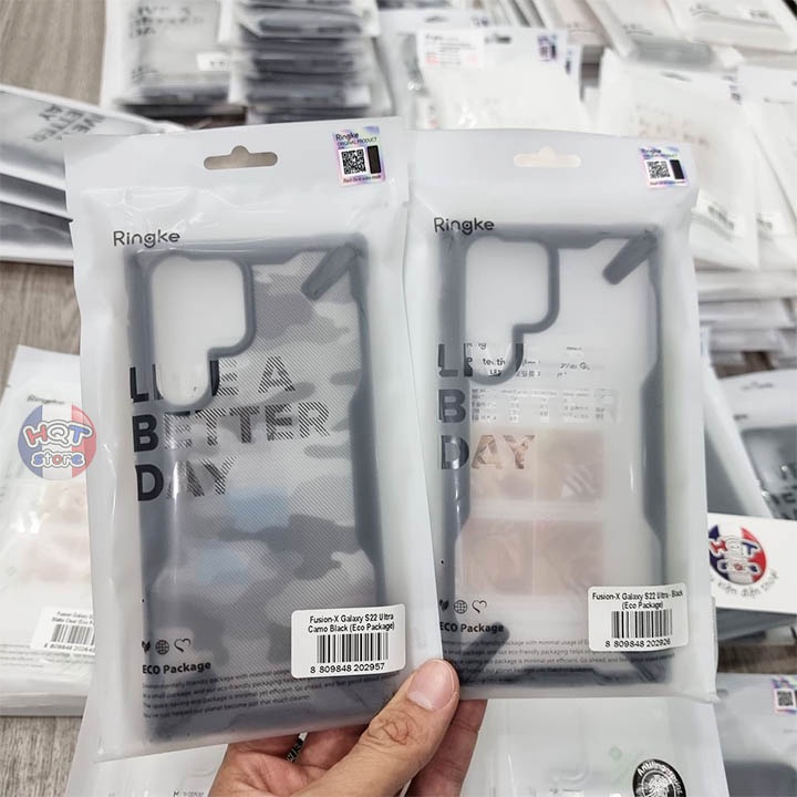 Ốp lưng chống sốc Ringke Fusion X cho Samsung S22 Ultra chính hãng - Hàng nhập khẩu