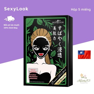 Mặt Nạ Tràm Trà Sexylook Tea Tree Anti Bleshmish Black Facial Mask Hộp 5 Miếng
