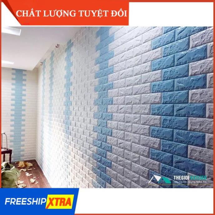 [FREESHIP] [BAO DÍNH, 1 ĐỔI 1, MẪU MỚI NHẤT] Xốp dán tường giả gạch 3D - Khổ lớn 70x77cm chống va đập bền hình ảnh đẹp | BigBuy360 - bigbuy360.vn