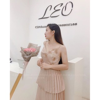 Váy 2s tầng xếp ly