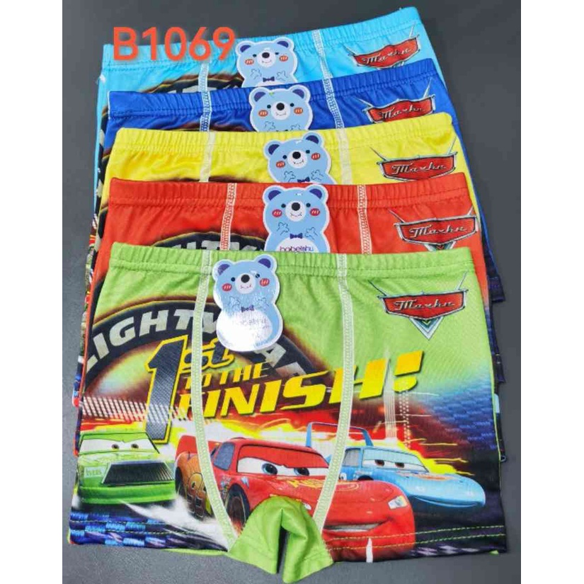 Set 3 quần lót đùi bé trai vải cotton lạnh siêu đẹp nhiều hình đáng yêu cho bé từ 2 đến 7 tuổi