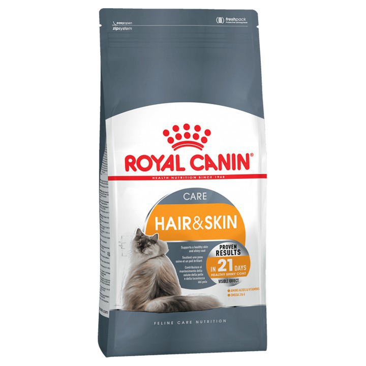 Thức ăn cho mèo giúp dưỡng da và lông Royal Canin Hair &amp; Skin túi 400gr