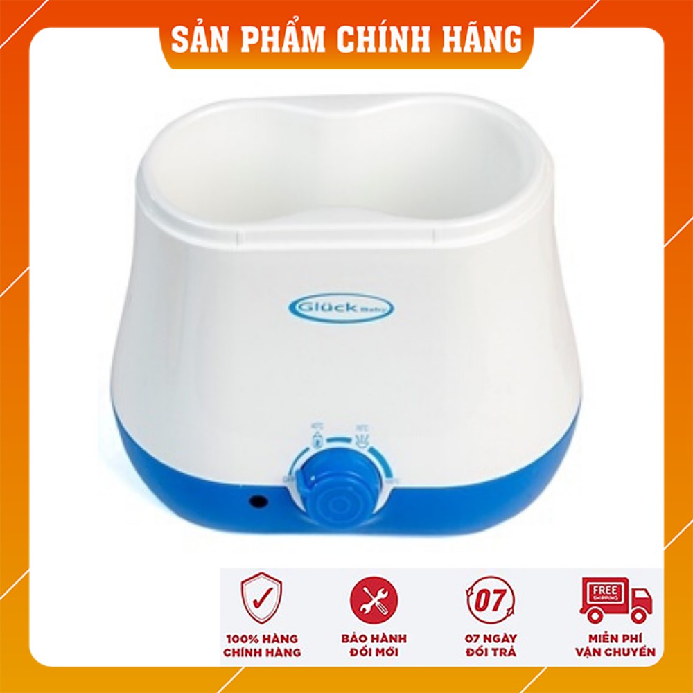 Máy hâm sữa 2 bình Gluck có chức năng tiệt trùng bình sữa