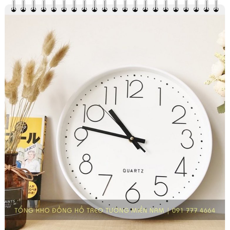 [SALE GIÁ HỦY DIỆT] Đồng hồ treo tường Quartz cao cấp kim trôi [BH 12 tháng] [Không tiếng động]