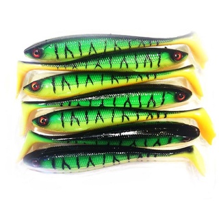 Bộ mồi mềm nff câu lure XANH TIGER, mồi mềm câu lóc bông đồng lure cá chẽm cực nhạy, cá giả nff câu cá biển