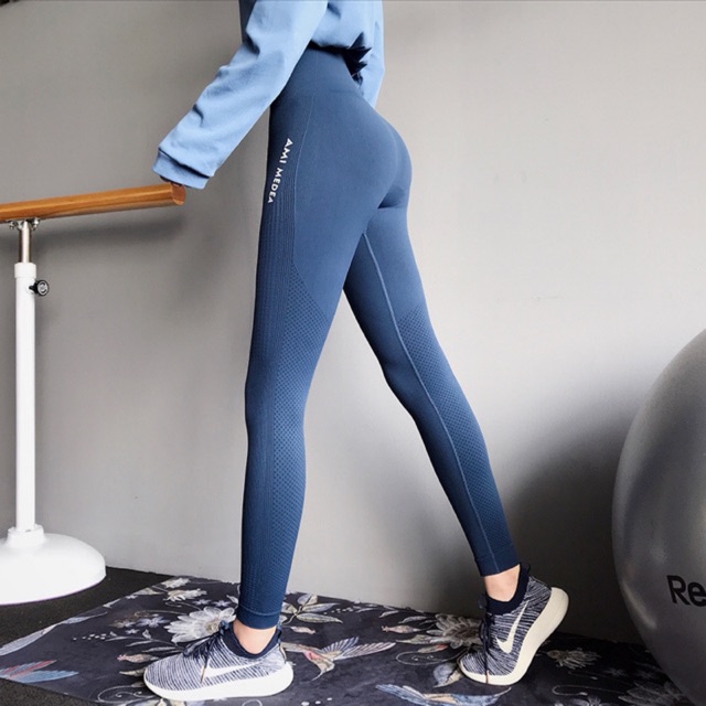 Quần tập gym yoga legging nữ cạp cao AMIN