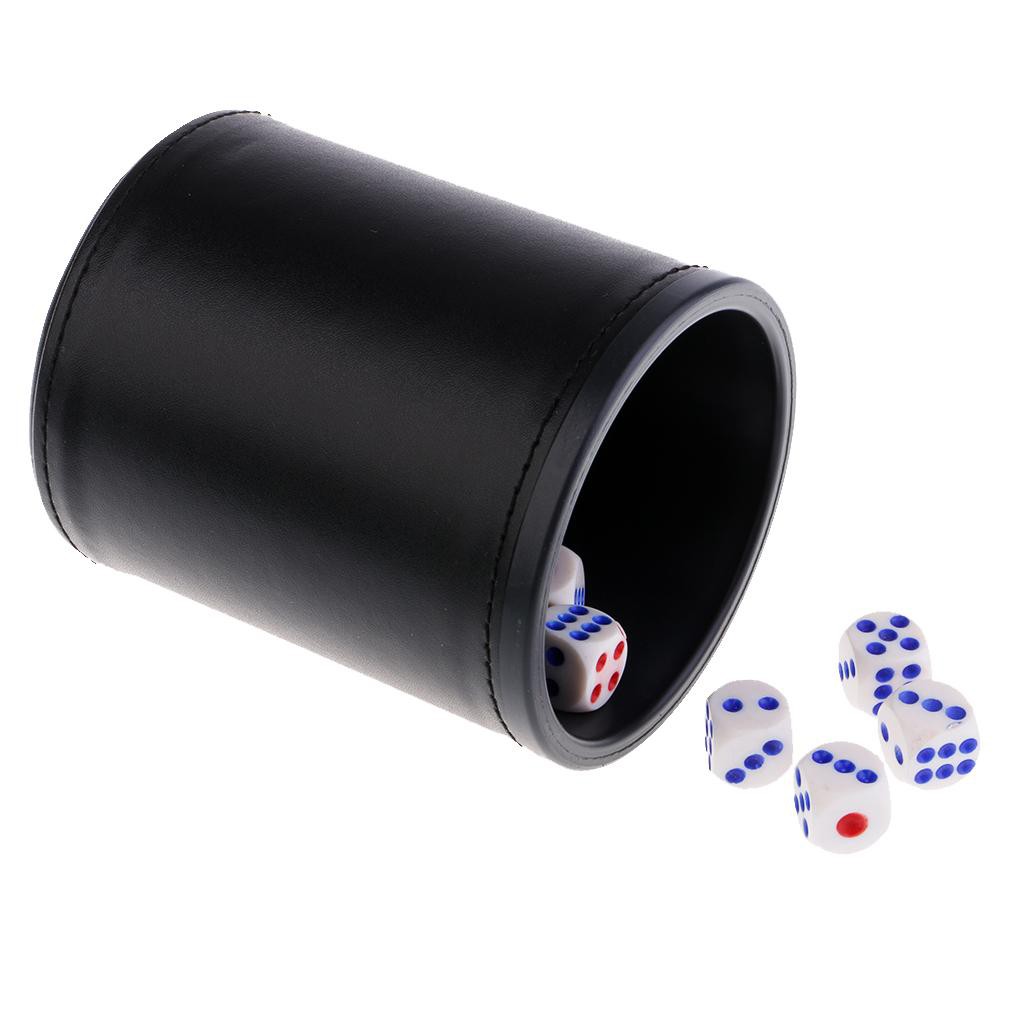 Hộp lắc xí ngầu bằng nhựa bọc da