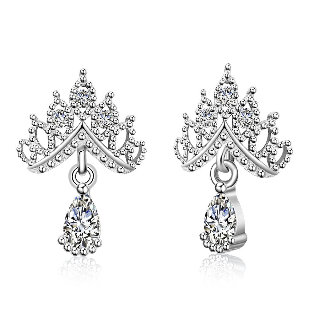 Hoa tai bạc ý 925 xinh xắn sang trọng HT12