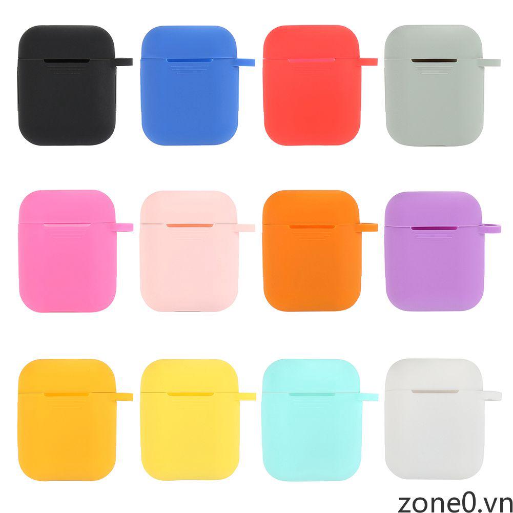 Vỏ bọc bảo vệ hộp đựng tai nghe cao cấp cho Airpods trơn màu