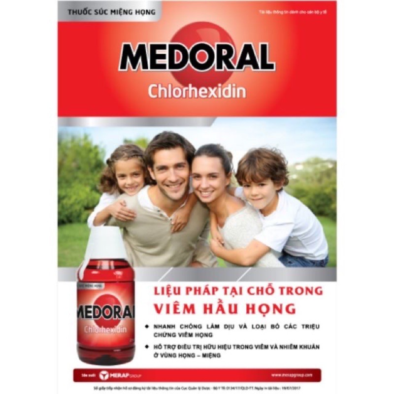 Nước súc miệng họng medoral 250ml