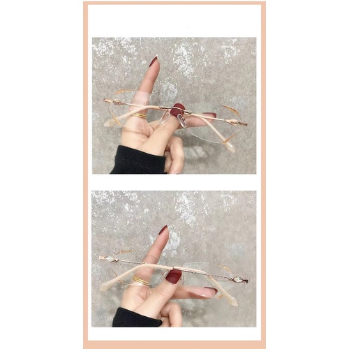 [+100°~+400°Kính Đọc Sách Không Gọng Chống Ánh Sáng Xanh Thiết Kế Thoải Mái Chống Mệt Mỏi Thời Trang Cho Nam Và Nữ