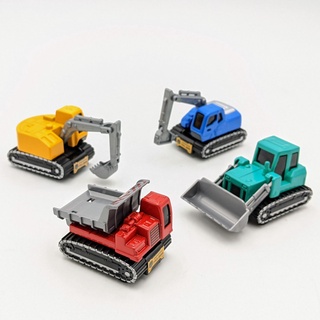 Mô hình 4 xe công trình model truck