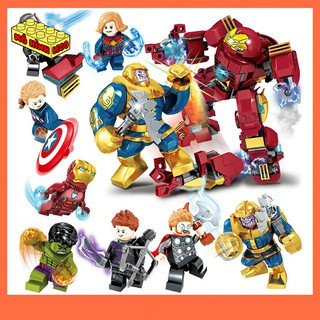 Đồ chơi xếp hình lego giá rẻ SY6399 mô hình minifigures đại chiến Marvel siêu anh hùng Avengers vs Thanos