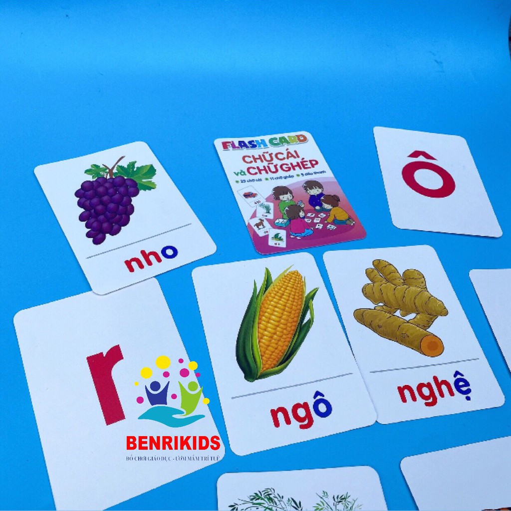 Thẻ Học Thông Minh Cho Bé Loại To Bộ Thẻ Flashcard Chữ Cái Tiếng Việt Và Chữ Ghép Đồ Chơi Giáo Dục Cho Bé