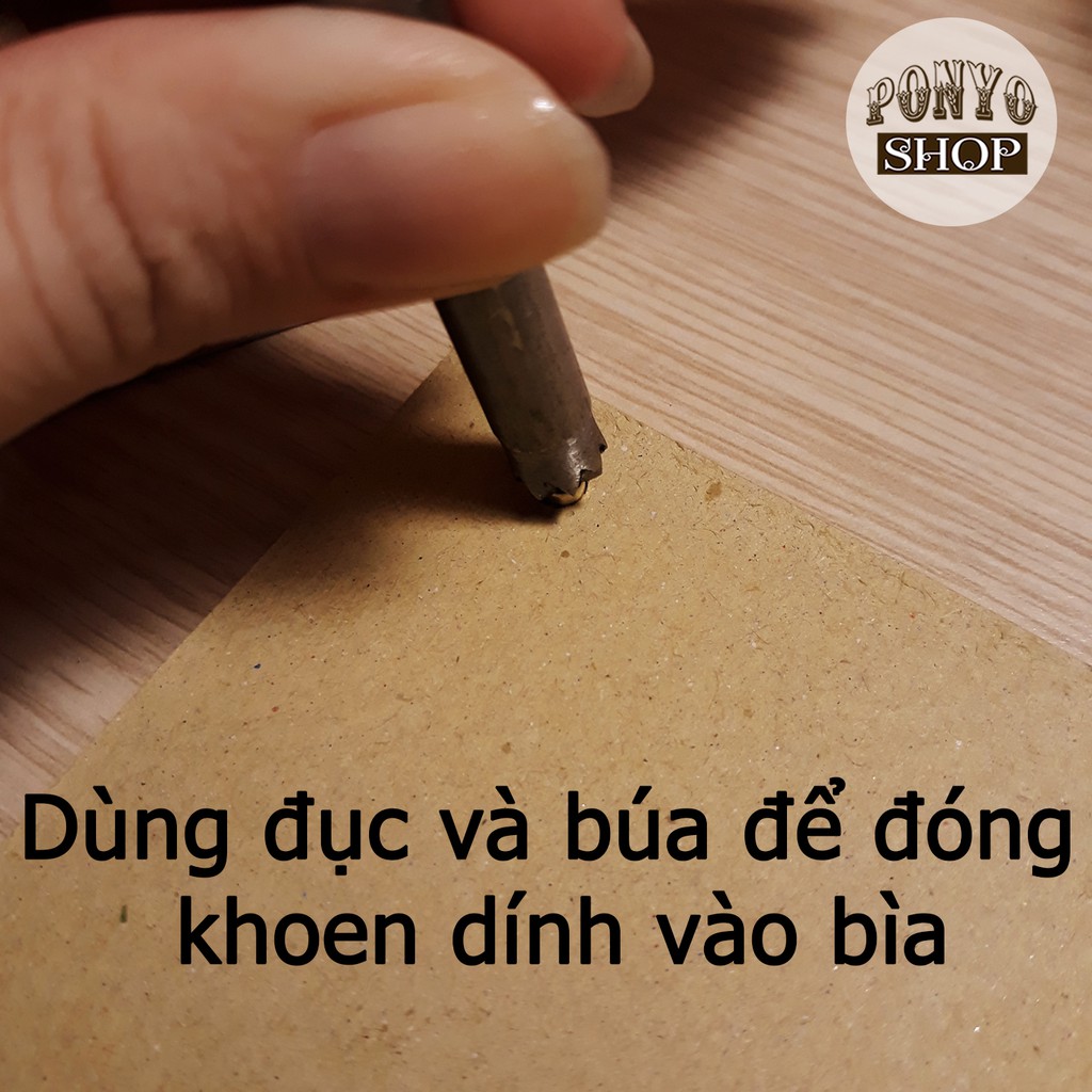 Túi 10 khoen mắt cáo oze bảo vệ lỗ đục Scrapbook