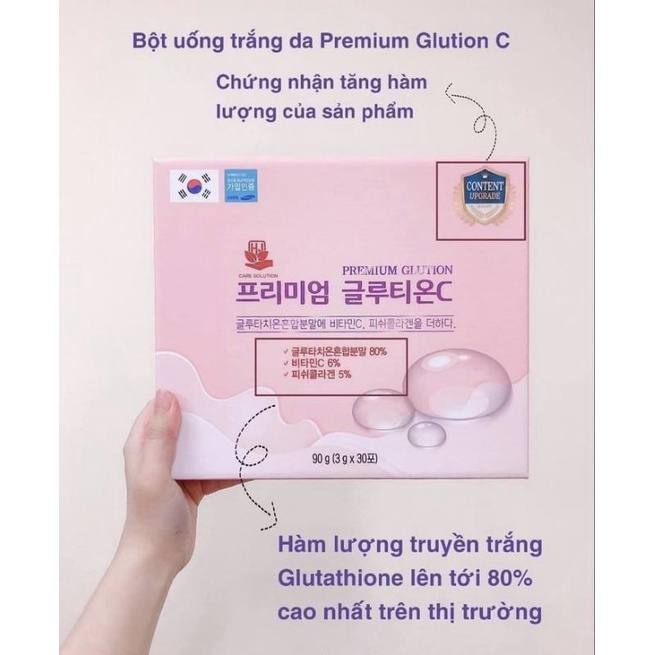 Bột uống trắng da GLUTATHION