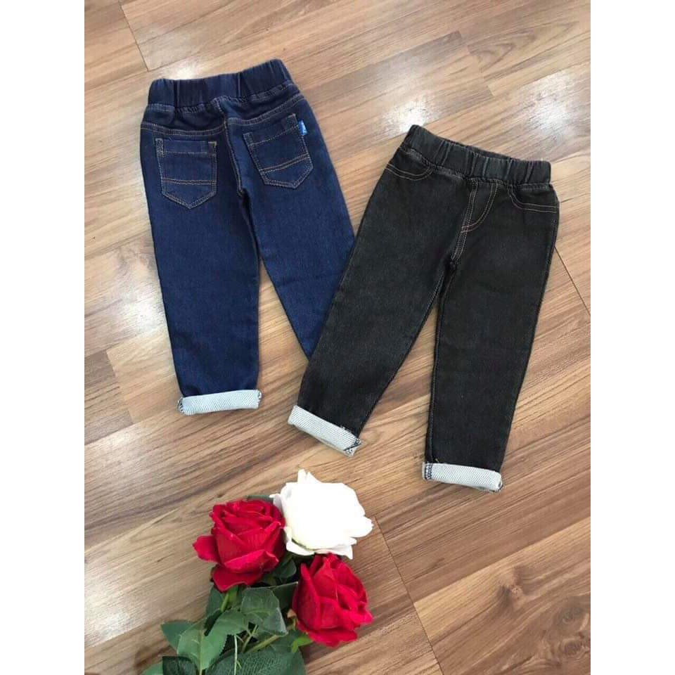 Freeship 99k_Quần dài giả jean lót lông cho bé trai/ bé gái 7_18kg | BigBuy360 - bigbuy360.vn