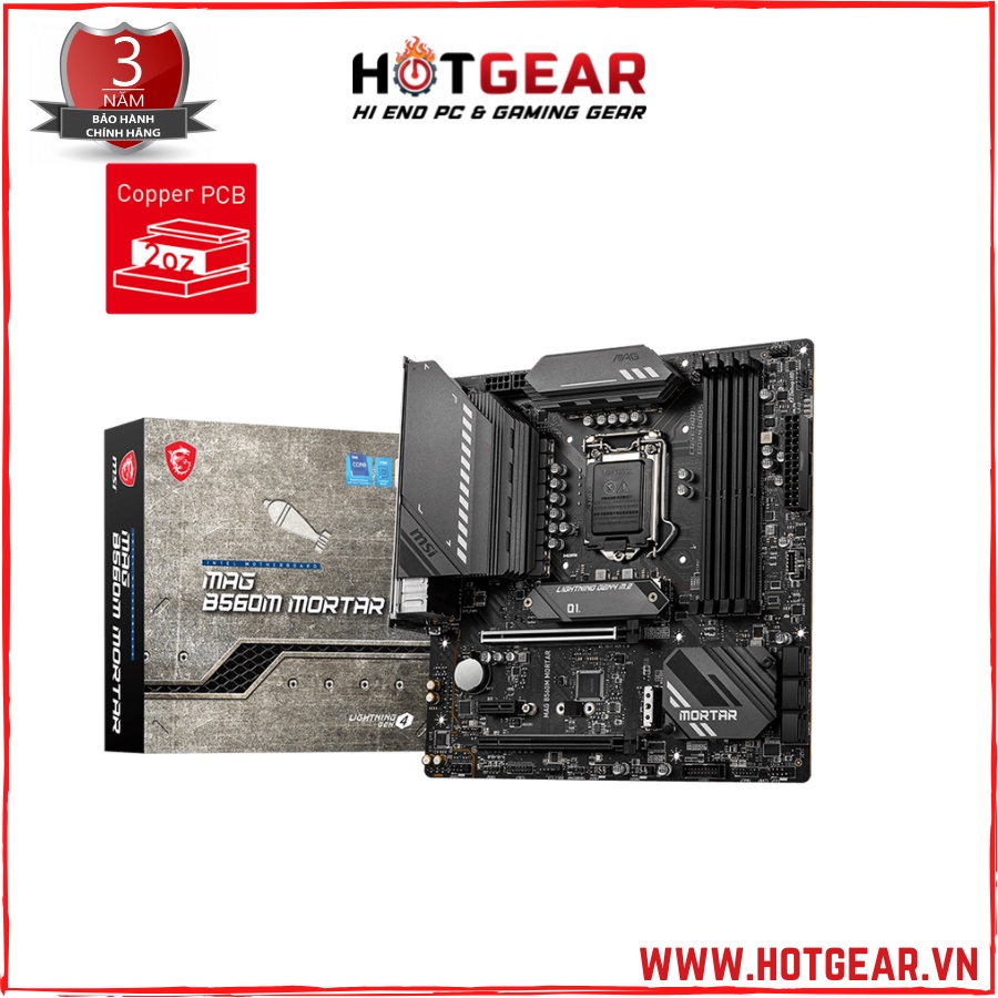 MAINBOARD MSI MAG B560M MORTAR ( LGA1200 / M-ATX / 4XDDR4 ) Mới chính hãng BH 36T