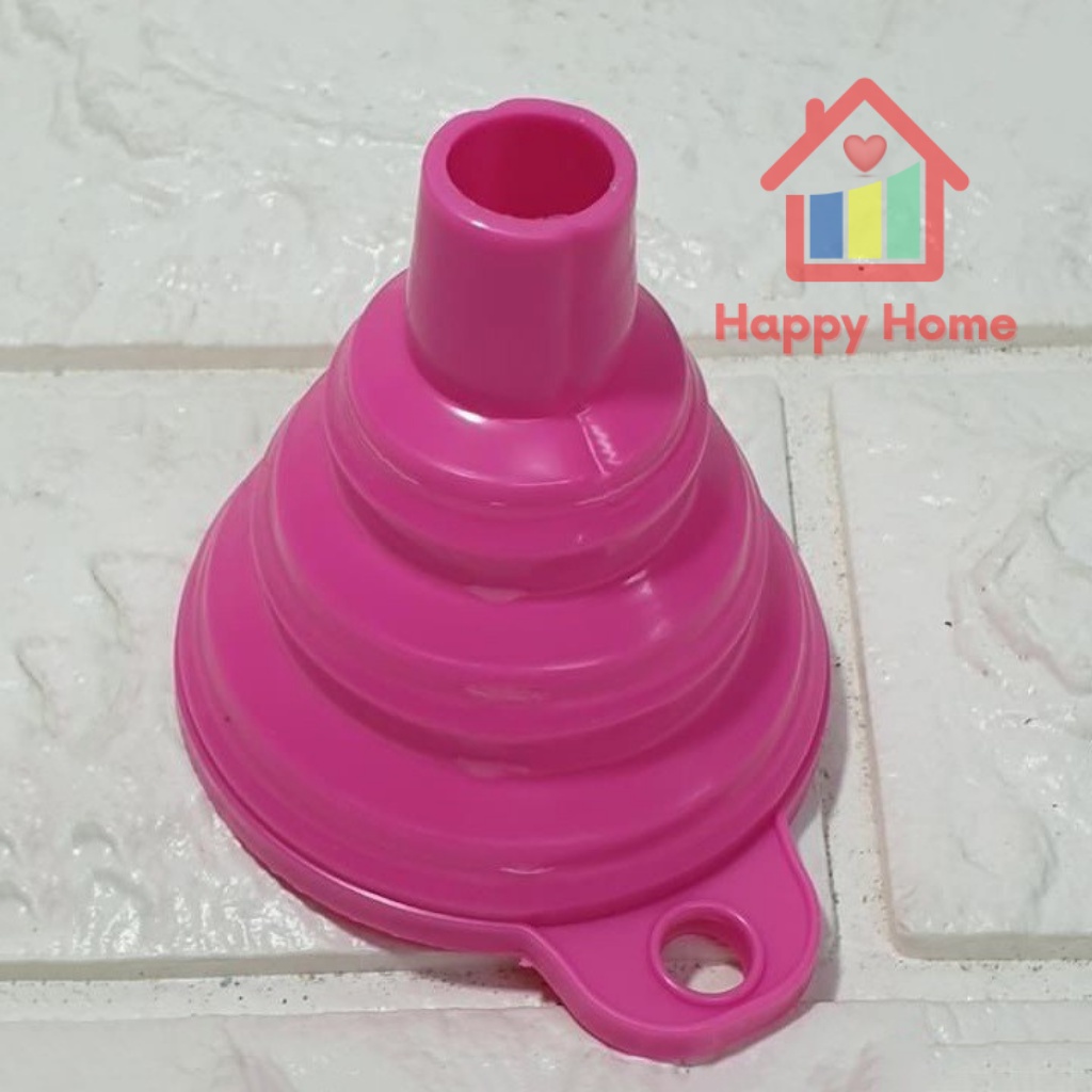 Phễu rót chất lỏng gấp gọn nhỏ xinh chất liệu silicon chịu nhiệt tốt Happy Home