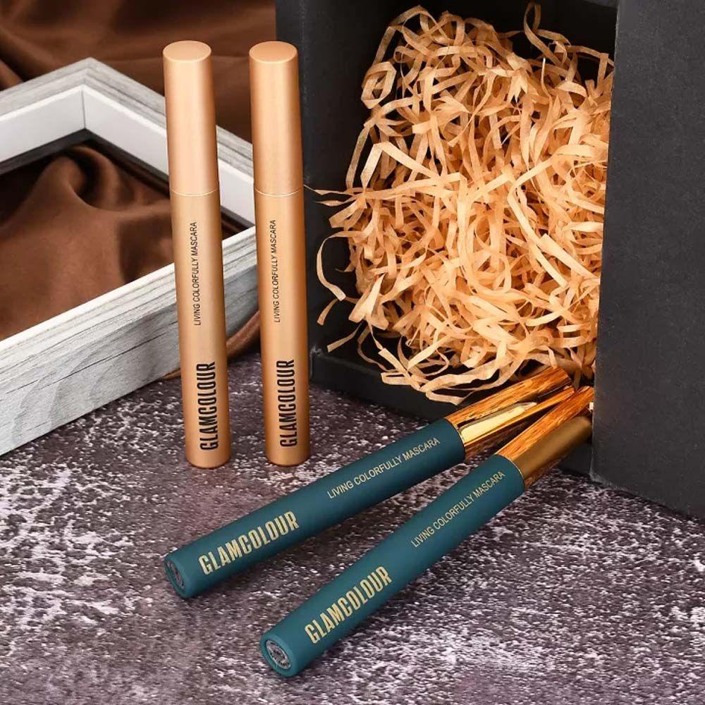 QQMALL Mascara Uốn Cong Lông Mi Mau Khô Kháng Nước Chống Thấm Mồ Hôi Lâu Trôi