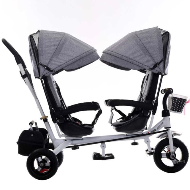 Xe đẩy 3 bánh 2 chỗ ngồi