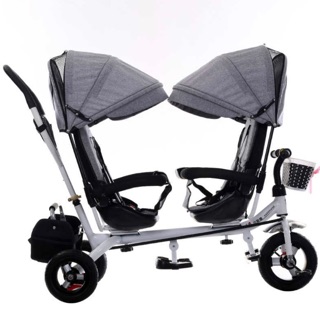 Xe đẩy 3 bánh 2 chỗ ngồi