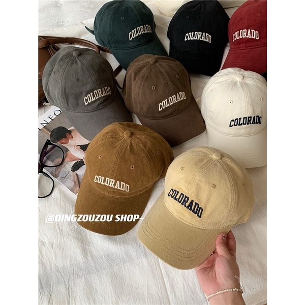 Mũ Lưỡi Trai Thêu Chữ Chất Liệu Cotton Thời Trang Dành Cho Nữ