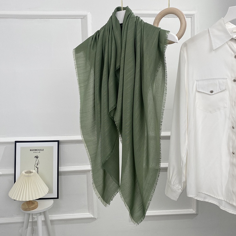 Khăn Choàng Vải Lụa Màu Trơn Hình Vuông 100x100cm Thời Trang Cho Nữ