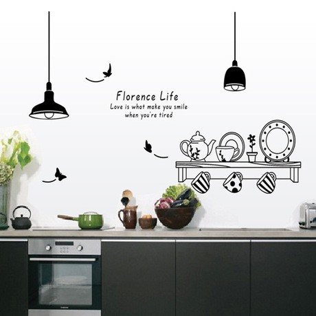 decal dán tường dán bếp