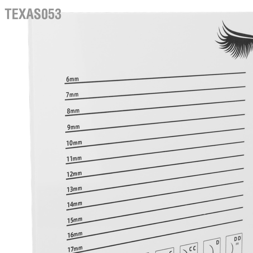 Texas053 Lông mi giả Mở rộng Pallet Giá đỡ Cơ sở PP Kích thước lớn Khay chứa lông di động cho người mới bắt đầu