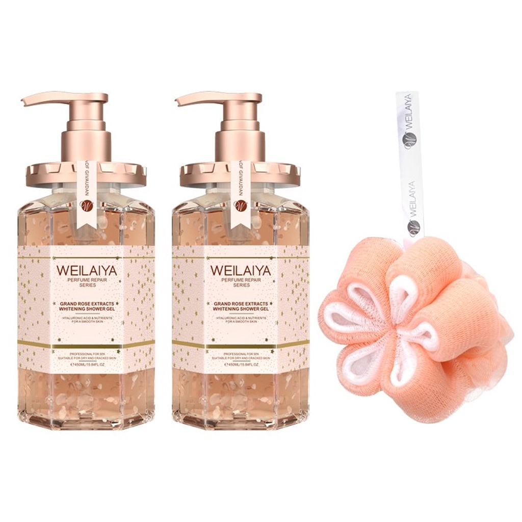 Bông tắm WEILAIYA chính hãng giúp tạo bọt, tẩy tế bào da chết trên cơ thể