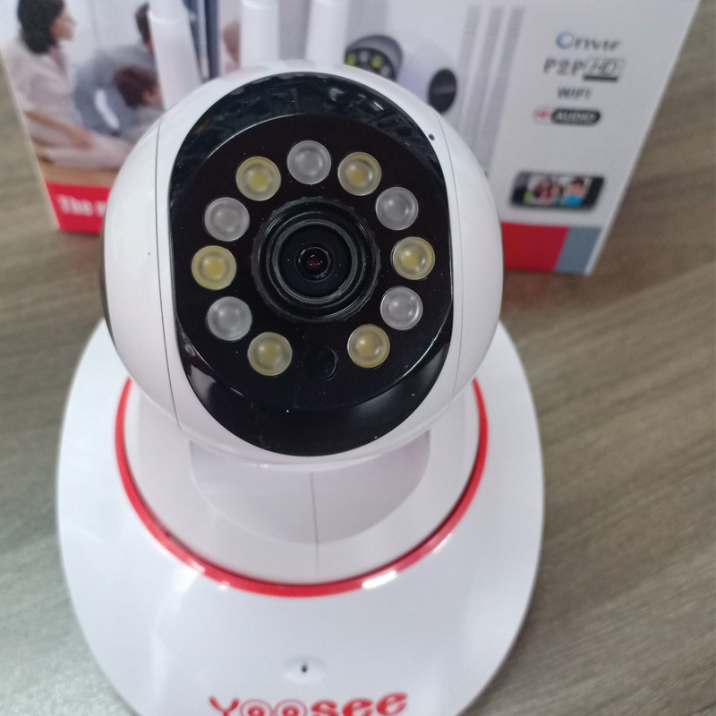 CAMERA IP WIFI X8100 3 RÂU TRONG NHÀ APP YOOSEE 360 ĐỘ QUAY MÀU ĐÊM 2.0MP