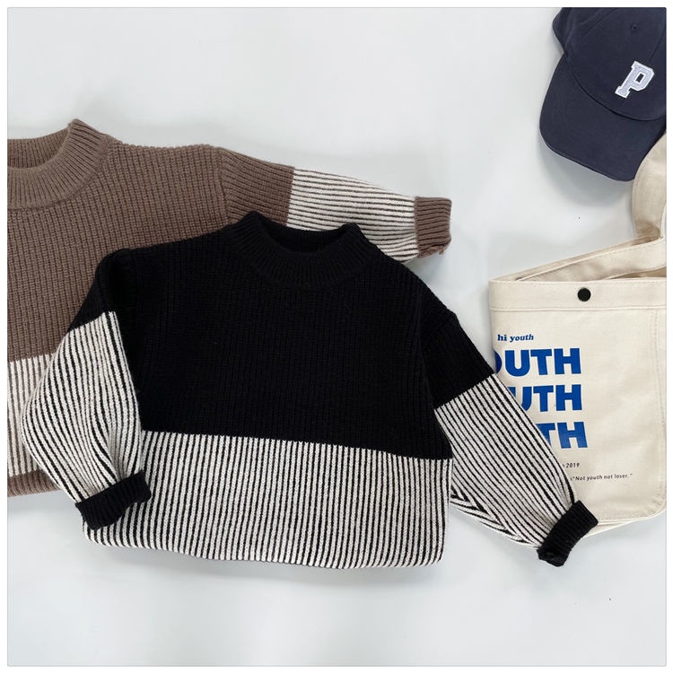 Áo Len Dày Dặn Giữ Ấm Thời Trang Mùa Đông Cho Bé Trai