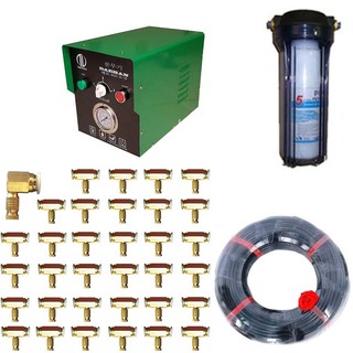 Trọn bộ phun sương 150 béc phun làm mát quán ăn, làm mát quán cà phê làm mát nhà xưởng, chuồng trại