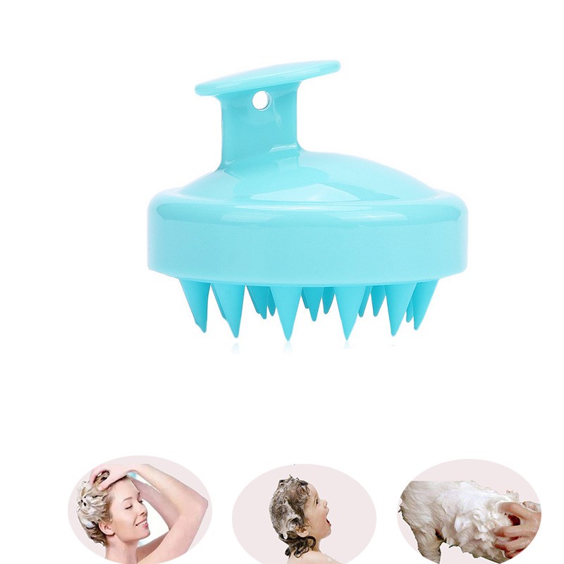 Bàn Chải Silicone Mát Xa Da Đầu Tiện Dụng