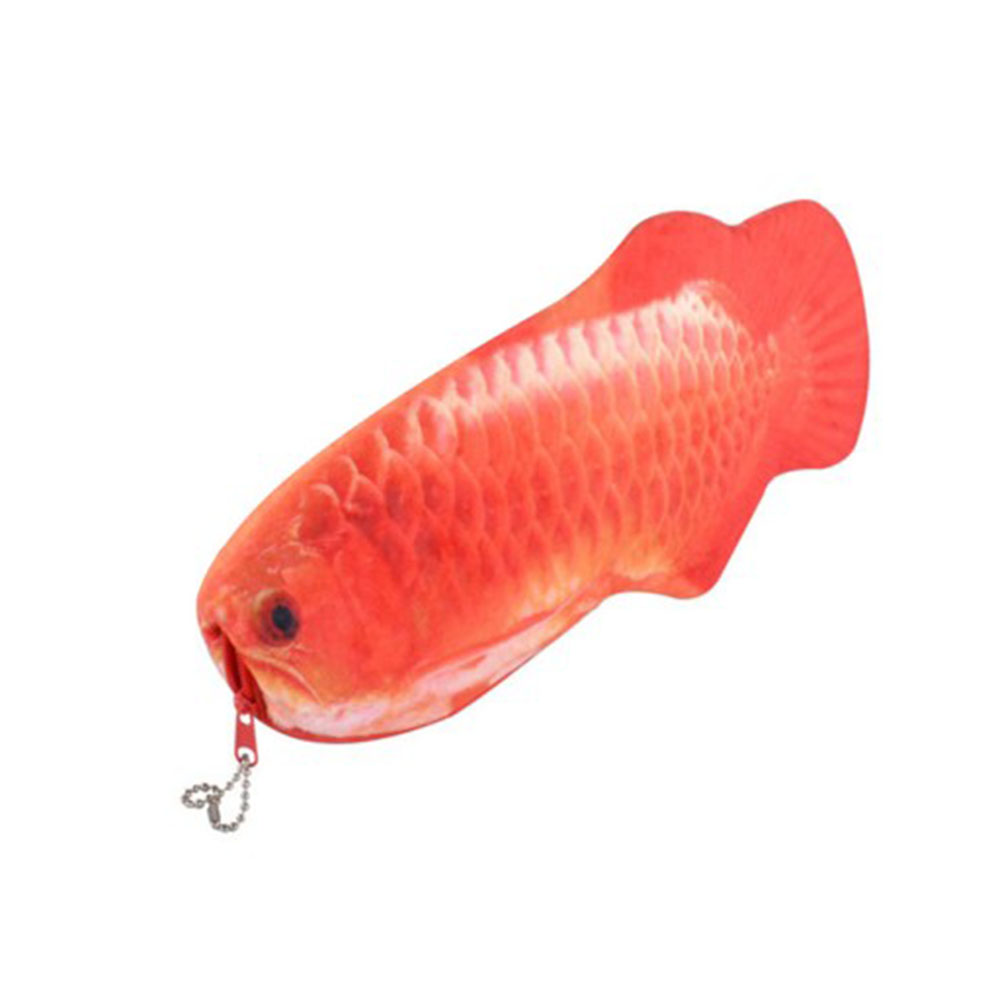 Túi Đựng Bút Hình Cá 3d Vải Lông Dễ Thương