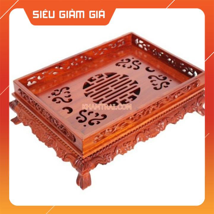 Khay Trà Chân Qùy Bằng Gỗ Hương-cao cấp sang trọng