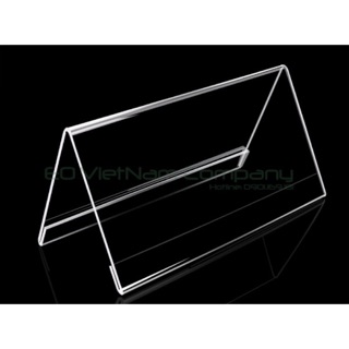 Biển tên chữ A, biển chức danh mica để bàn kích thước 15x8cm